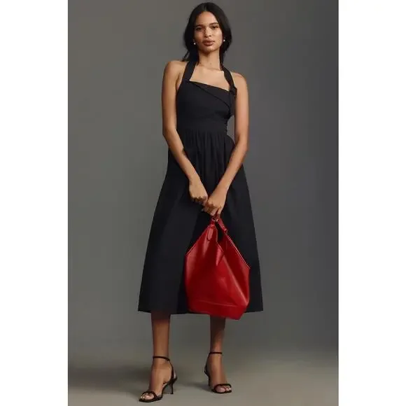 Anthropologie | Dresses | Nwt Anthropologie Porridge Utility Halter Midi Dress Large Black Retro Cotton | Poshmark Anthropologie | Dresses | Nwt Anthropologie Porridge Utility Halter Midi Dress Large Black Retro Cotton | Poshmark